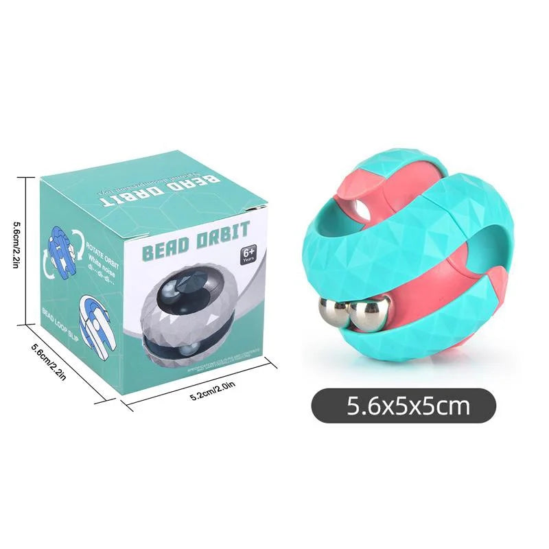 Orbit Ball Toy, Fidget Cubes Top Spinning Toy, as Stress Relief Gifts & Creative Decompression Toys, Puzzle Games for Kids Econic Blanks