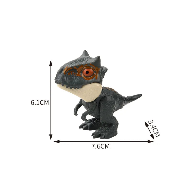 Jurassic Finger Dinosaur Triceratops Tyrannosaurus Model Toys for Kids Creative Finger Biting Dinosaurs Interactive Toy Boy Gift Quick Pick Grocers