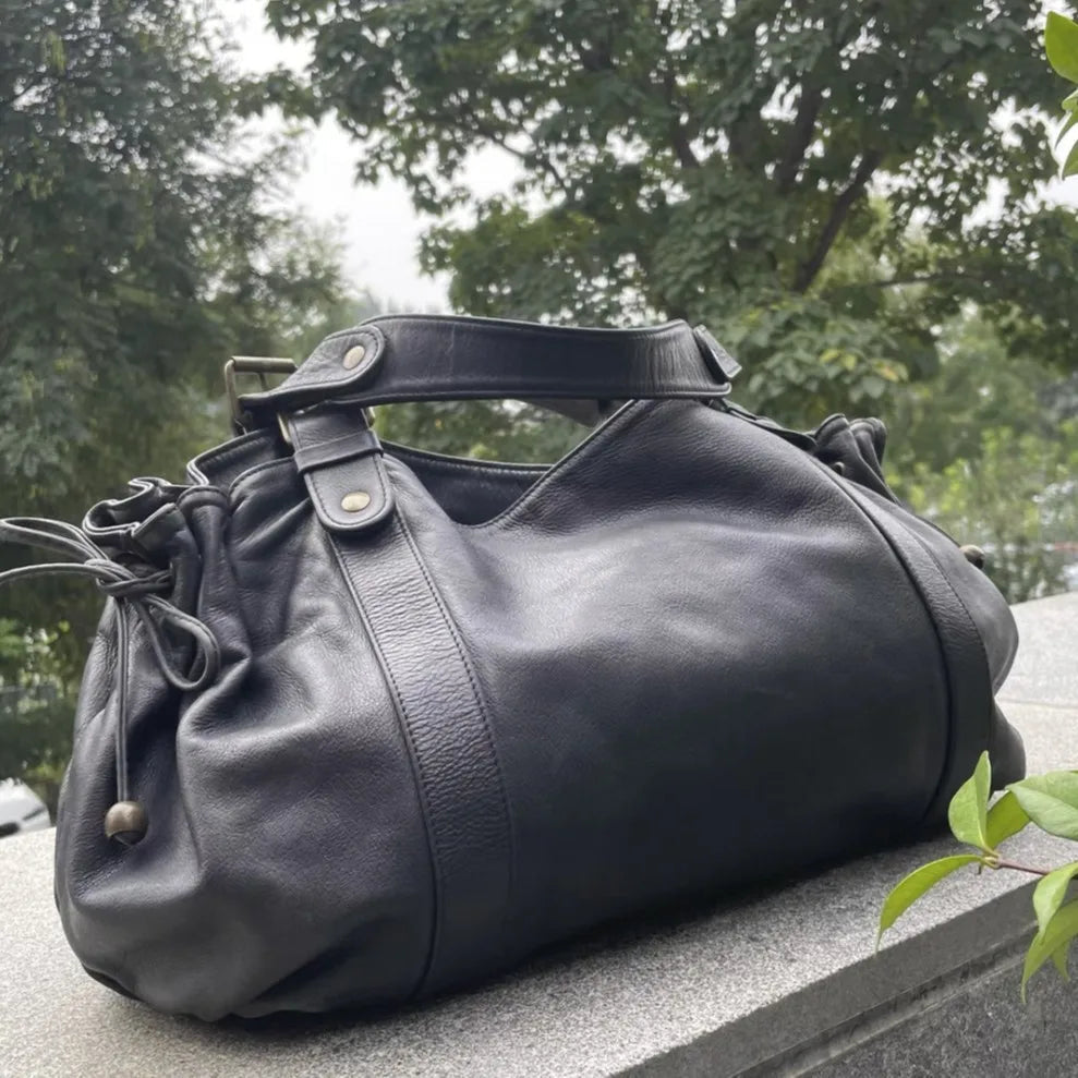 Women's Crossbody Simple Handbag Commuter Shoulder Boston Bag Stylish Versatile Work Bag Soft Polyester Interior Quick Pick Grocers
