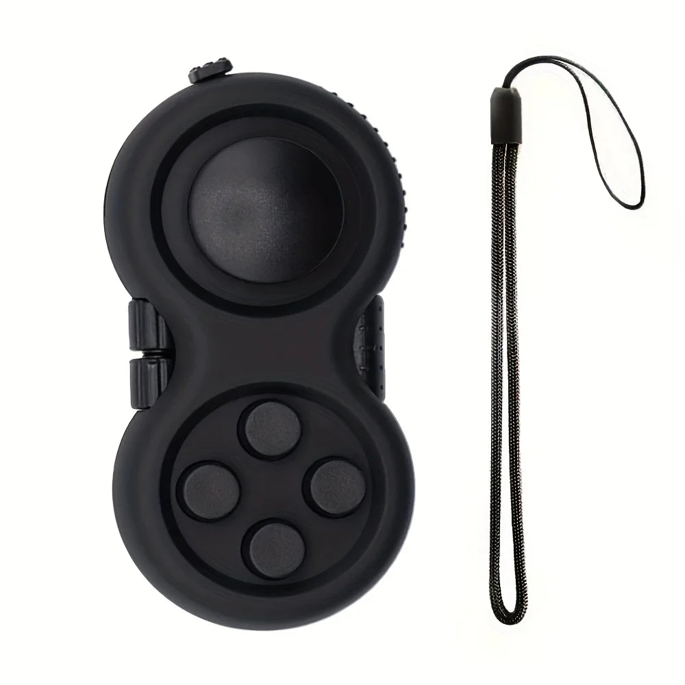 Fidget Pad with 8 Fidget Functions, Fidget Controller Stress Reducer, Fidget Toy Cube Relieves Stress and Anxiety Toys Quick Pick Grocers