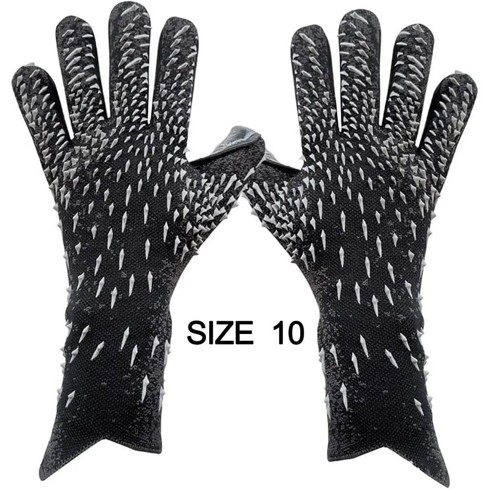Goalkeeper Gloves Strong Grip for Soccer Goalie Goalkeeper Gloves with Size 6/7/8/9/10 Football Gloves for Kids Youth and Adult Quick Pick Grocers