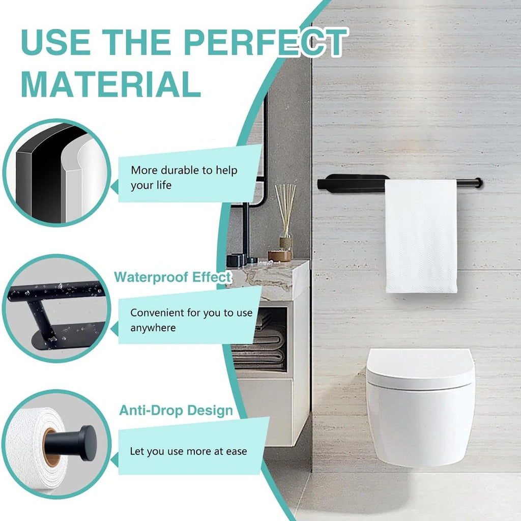 Kitchen Paper Towel Holder Adhesive Tissue Hanger Toilet Roll Paper Dispenser Cabinet Storage Napkin Rack Bathroom Accessories Econic Blanks