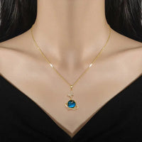 Light Luxury Titanium Steel Star Series Necklace for Women Gold Color Planet Moon Astronaut Pendant Necklaces Jewelry Gifts Quick Pick Grocers
