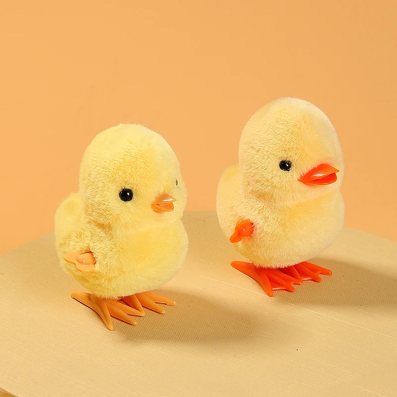 1pc Jumping Chicken Duck Toy, Simulation Plush Jumping Duck Interactive Toy, Small Animal, Birthday Gift Econic Blanks