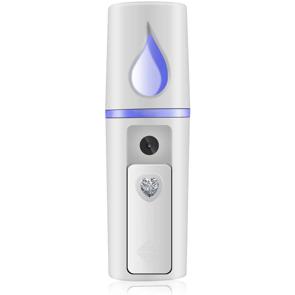 Nano Facial Steamer Mist Spray Eyelash Extensions Cleaning Pores Water SPA Moisturizing Hydrating Face Sprayer USB Rechargeable Quick Pick Grocers