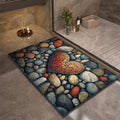 Stone Design Diatomite Bath Mat Bathroom Non-slip Shower Foot Mats Absorbent Quick Dry Toilet Rugs Carpet Doormat Washable Quick Pick Grocers