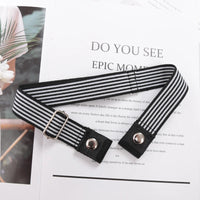 Elastic Belt Without Buckle Canvas Women Buckle Free Belt Ladies Jeans Pants Waist Lazy Belt Stretch No Buckle Invisible Belt Quick Pick Grocers