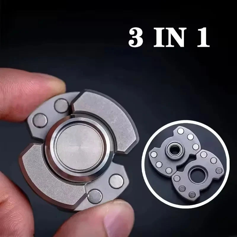 Metal Magnetic Slider Transform Hand Spinner Push Card Mini EDC Stress Relief Push Card Adult Fidget Toys Anti Anxiety Econic Blanks