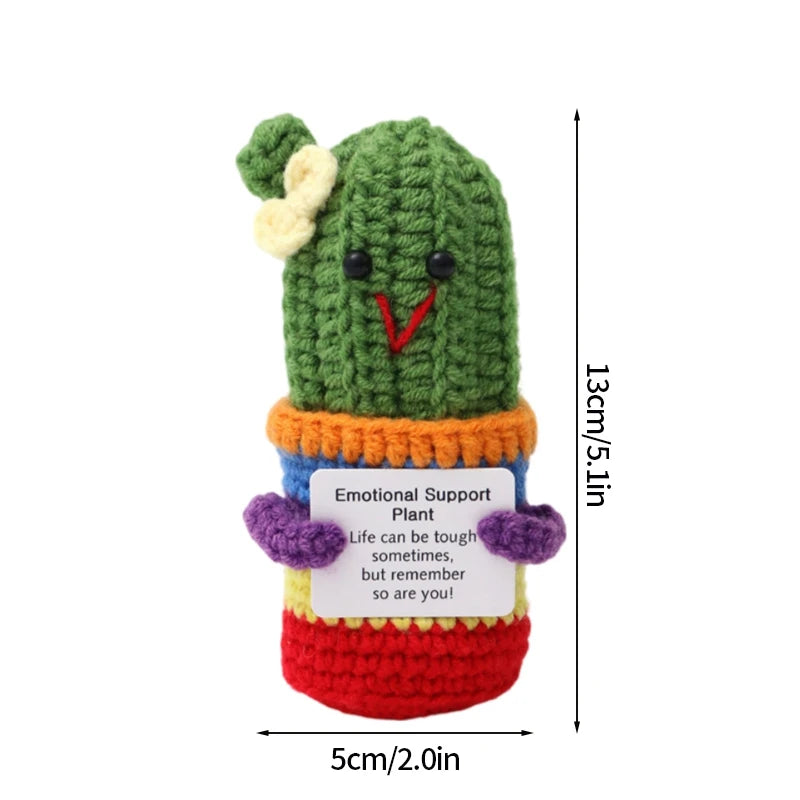Crochet Positive Energy Doll Pocket Hug Mother's Day Gifts 2026 Handmade Knitted Ornament Handmade Crochet Doll Graduation Gifts Quick Pick Grocers