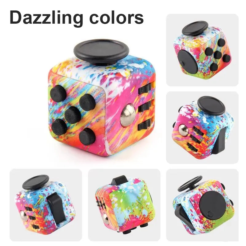 Fidget Cube Antistress Hand Spinner Decompression Toy for Autism ADHD Anxiety Sensory Toys for Kids Adults Stress Relief Toys Quick Pick Grocers