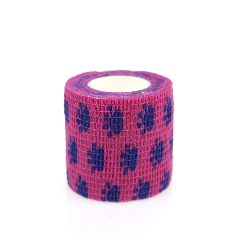 24 Rolls Elastic Bandage Self Adhesive Bandage Wrap Cohesive Tape Vet Wrap for Dog Cat Horse Pet Animals Ankle Sprains Quick Pick Grocers
