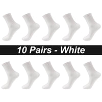 10Pairs/Lot Men Combed Cotton Socks Black Casual Business Breathable High Quality Man Sock New For Male Plus Size EU38-48 Quick Pick Grocers