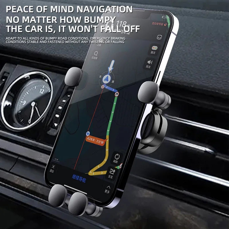 Car Phone Holder Air Vent Clip Mount Universal Mobile Stand for GPS Support Compatible with iPhone 13/12 Pro Xiaomi Samsung Quick Pick Grocers