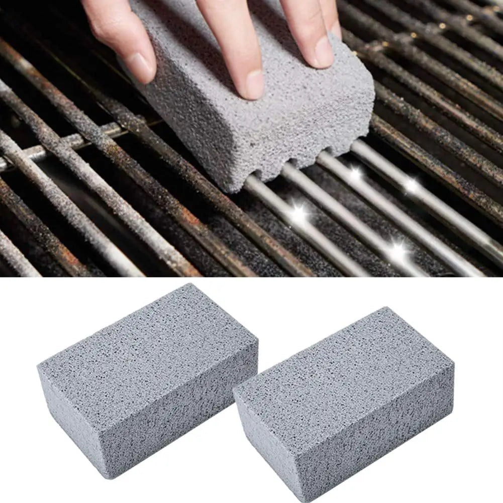 1pc BBQ Grill Cleaning Brush Brick Block Barbecue Cleaning Stone Pumice Brick For Barbecue Rack Outdoor Kitchen BBQ Tools Quick Pick Grocers