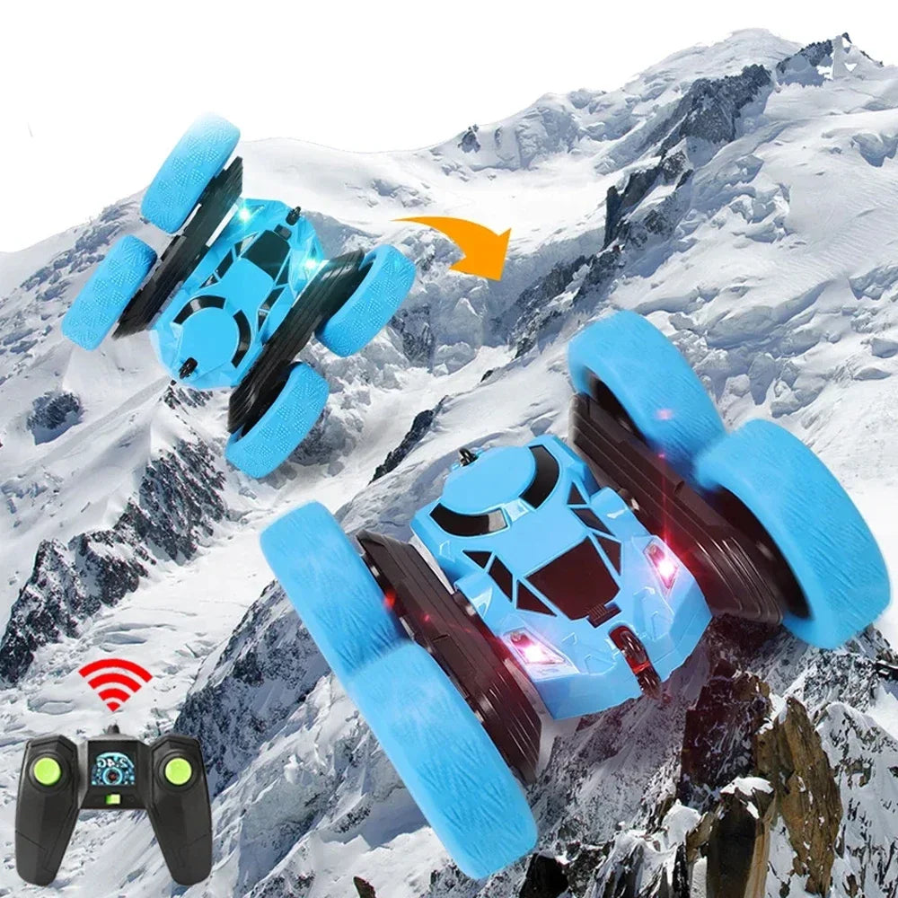 Rc Stunt Car Kids Double Sided Flip Remote Control Cars 2.4G High Speed 360° Rotation Drift Auto Toys Gifts for Boy Girl Econic Blanks