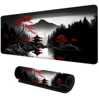 Sakura Scenery Mouse Pad Large Anti-Slip Rubber Gaming MousePad Durable Thick Seam Edge Suitable for Office and Gaming Desk Mats Quick Pick Grocers