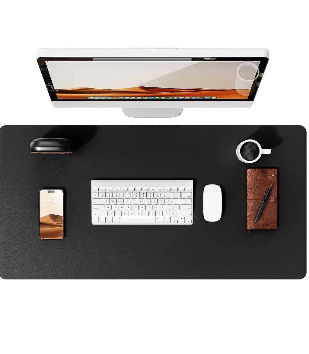 Large Mouse Pad,Office Desk Mat, Leather Desk Pad Protector, Non-Slip PU Leather Desk Blotter, Laptop Desk Pad Econic Blanks