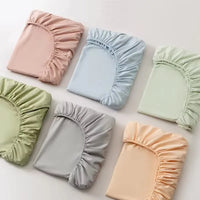 Soft Cotton Fitted Bed Sheet with Elastic Mattress Cover Quick Pick Grocers
