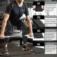 BraceTop Long Leg Compression Sleeves,Full Leg Sleeve Long Knee Brace Knee Support Protect Basketball,Football, Knee Pain Relief Quick Pick Grocers