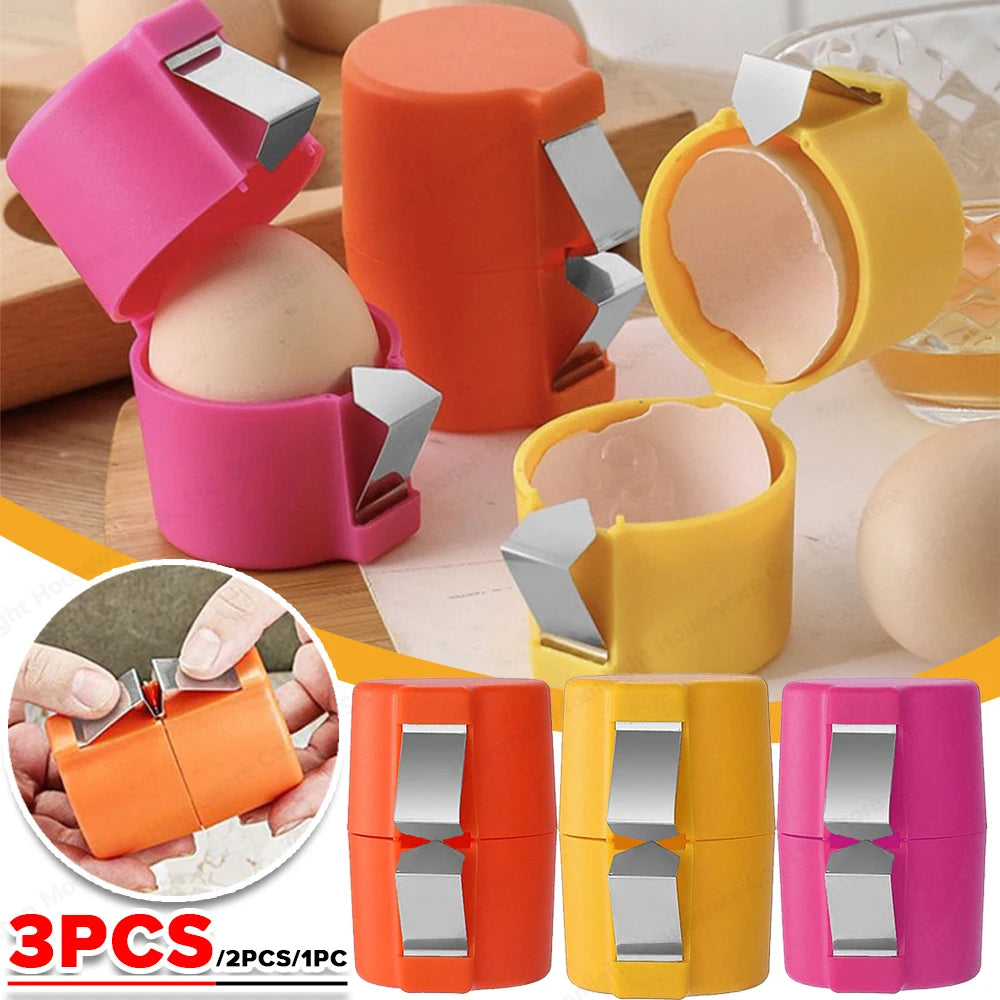 3-1PC Egg Shell Opener Portable Egg Opener Kitchen Handheld Egg Shell Crusher Household Press Egg Shell Separator Kitchen Gadget Econic Blanks
