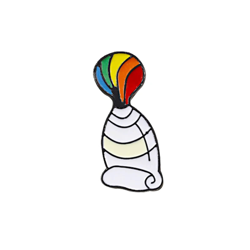 LGBT Flag Rainbow Heart Brooch Peace and Love Enamel Pins Clothes Bag Lapel Pin Gay Lesbian Pride Icon Badge Unisex Jewelry Gift Quick Pick Grocers