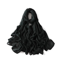Women Big Size Plain Solid Cotton Rayon Hijab Scarf Lady High Quality Wraps and Shawls Musulman Headband Islamic Turban 180*95Cm Econic Blanks