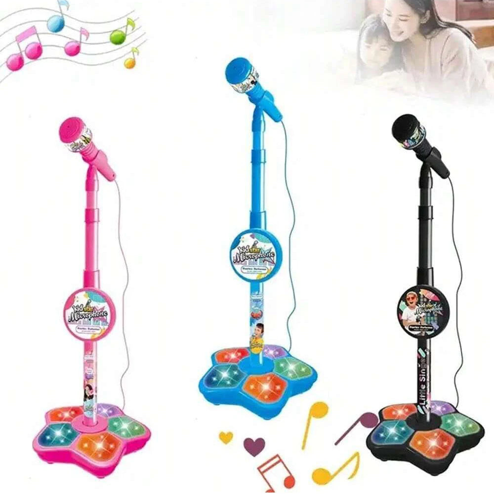 Kids Microphone Stand Toy, Portable Children's Karaoke Electronic, Durable Party Karaoke Microphone Stand, Kids Karaoke Machine Econic Blanks