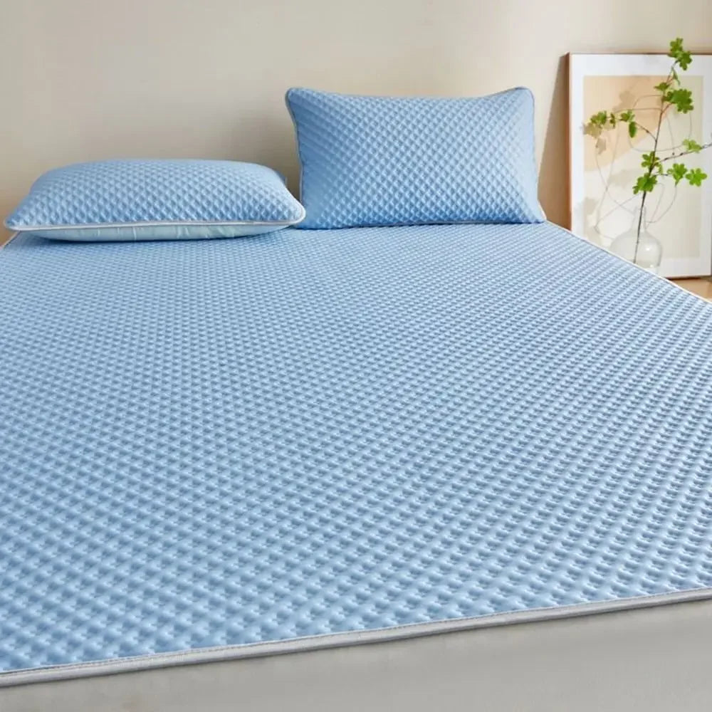 Breathable Cooling Mattress Comfortable Washable Ice Silk Bed Mat Pad Soft Skin-friendly Summer Sleeping Mat Household Quick Pick Grocers