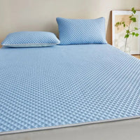 Breathable Cooling Mattress Comfortable Washable Ice Silk Bed Mat Pad Soft Skin-friendly Summer Sleeping Mat Household Quick Pick Grocers