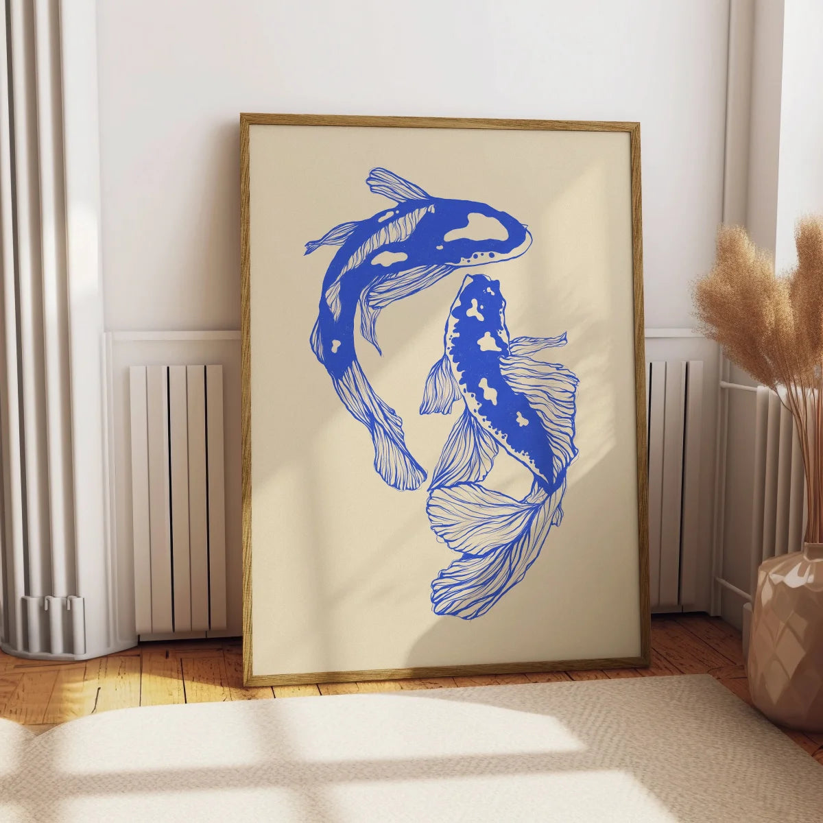 Japanese Red Koi Fish Canvas Prints Poster Modern Minimalism Aesthetic Art Prints Bedroom Kitchen Home Decor Art Poster Gifts Quick Pick Grocers