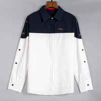 CHCH Women's Shirt 2025 New High Quality Splicing Color Contrasting Long Sleeve Business Shirt Commuter Women's Wear Quick Pick Grocers
