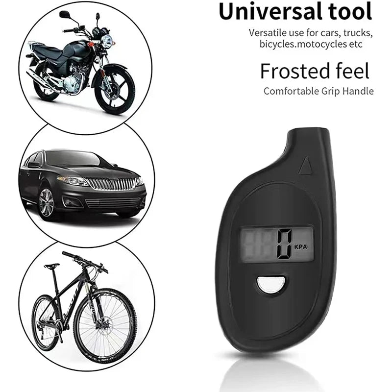 Tire Gauge Digital With LCD Display Car Tire Air Pressure Tester Meter Auto Car Motorcycle Tire Safety Alarm Testing Tools Quick Pick Grocers