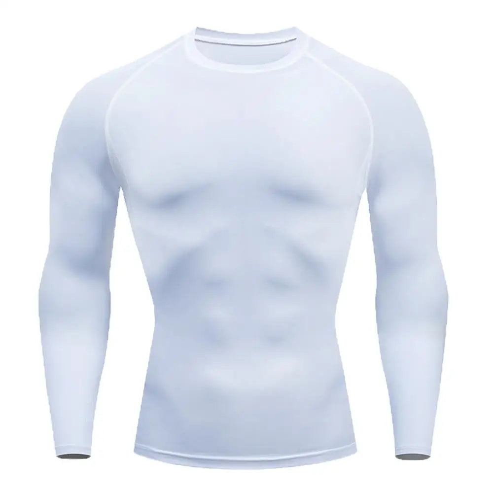 Men Bodybuilding Sports T-Shirt Quick Dry Running Shirt Long Sleeve Compression Top Gym T Shirt Men Fitness Tight Rashgad Quick Pick Grocers