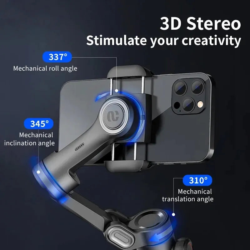 AOCHUAN 3-Axis Handheld Gimbal Stabilizer SmartXE for Smartphone for iPhone Android AI Face Tracking TikTok Vlog Quick Pick Grocers