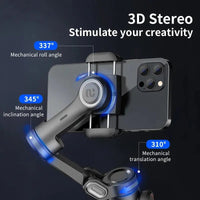 AOCHUAN 3-Axis Handheld Gimbal Stabilizer SmartXE for Smartphone for iPhone Android AI Face Tracking TikTok Vlog Quick Pick Grocers