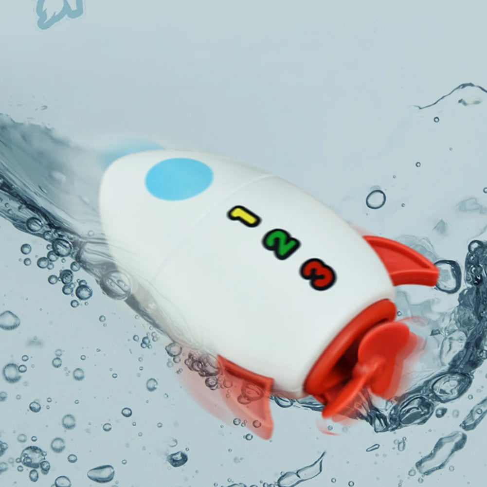 Clockwork Water Rocket Bath Toy Kids' Fun in Pools for Early Learning and Summer Shower Activities Water Play Bathing Toy Quick Pick Grocers