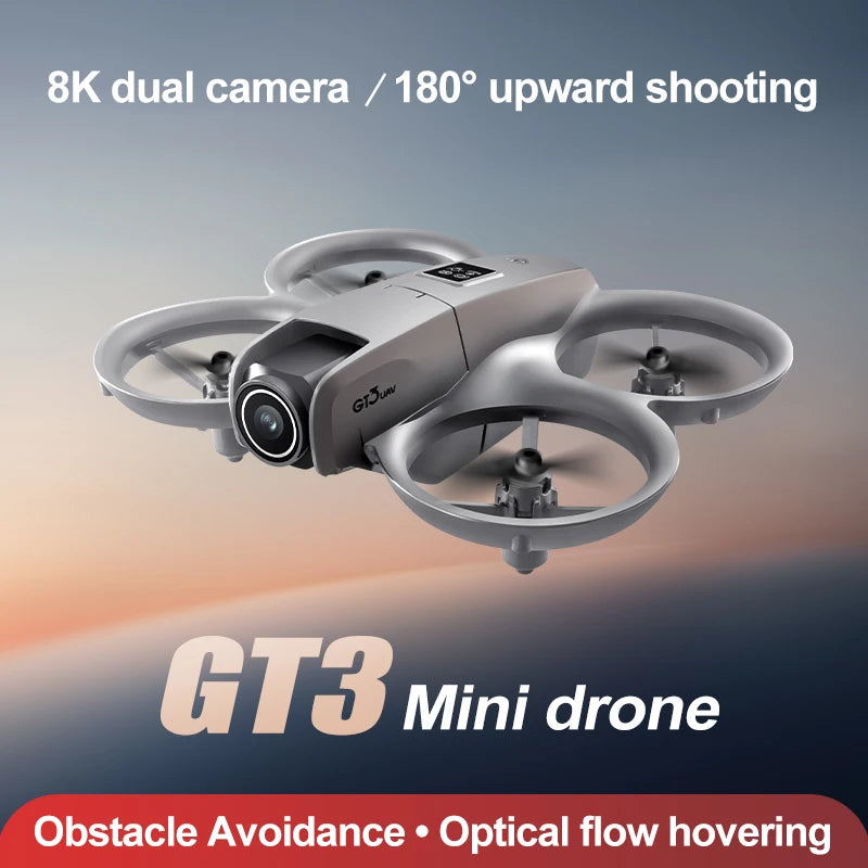 2025 GT3 RC Drone 8K 5G Professional HD Aerial Photography Obstacle Avoidance Remote Control Aircraft Dual Camera Quadcopter Toy Econic Blanks