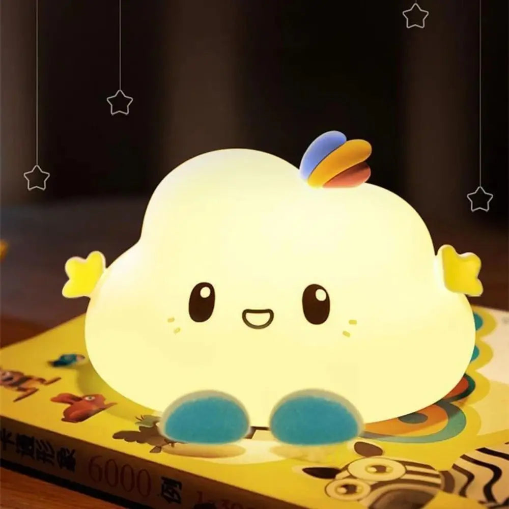 Cute Cloud Night Light Home Decoration Cartoon Creative Table Lamp Portable Mini Bedside Lamp Children Baby Quick Pick Grocers