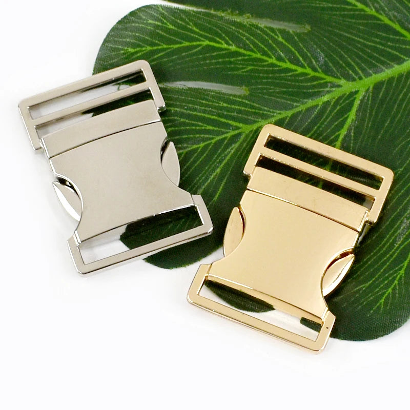 2-10Pcs 20/25/32/38mm Metal Quick Release Buckle Side Bag Strap Adjust Clip Clasp Clothes Belt Hook Closure Dog Collar Hardware Quick Pick Grocers