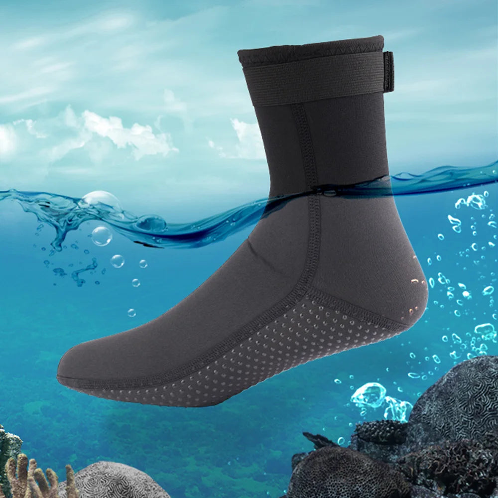 3mm&5mm Neoprene Diving Socks Non-slip Adult Warm Patchwork Elasticity Wetsuit Shoes Diving Surfing Boots Swimming Snorkeling Quick Pick Grocers