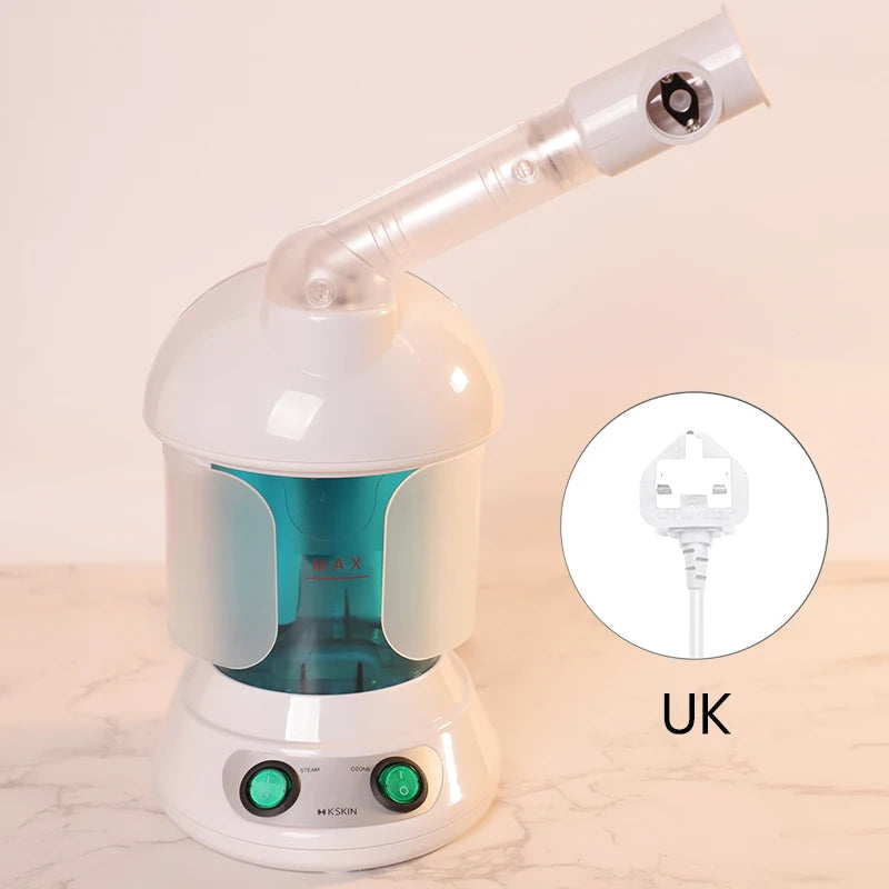 KSKIN Custom Hot Sale Face Mist Spray Portable Facial Steamer For Face Professional Ionic Facial Steamer Quick Pick Grocers