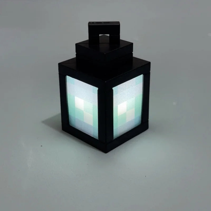2026 Pixel Style Night Light Portable Lantern Tabletop Ornament 16 Colors RGB Remote DIY Interior Decoration Atmosphere Light Quick Pick Grocers