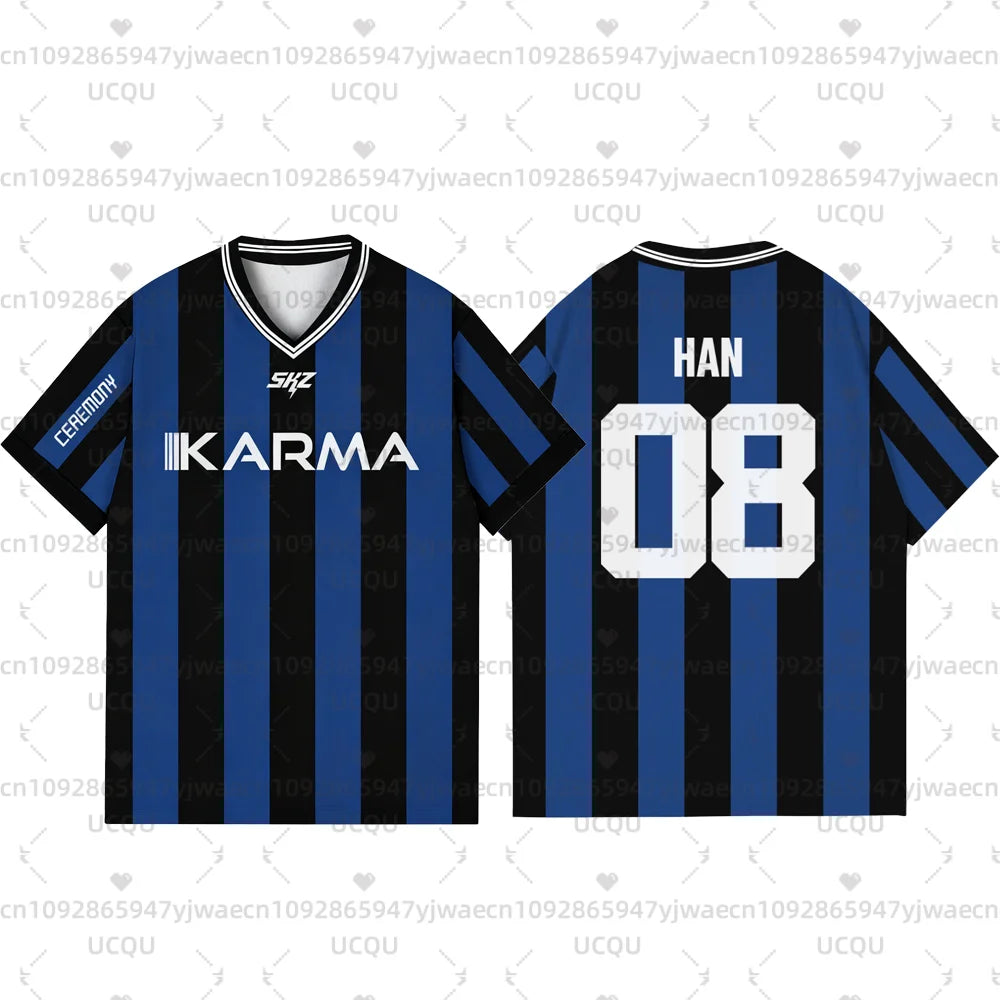 Adult Women's Men's Boys' Casual Sporty KARMA Ceremony 3D Print Graphic T-Shirt Girl Tee Outdoor Sports T-shirt Quick Pick Grocers