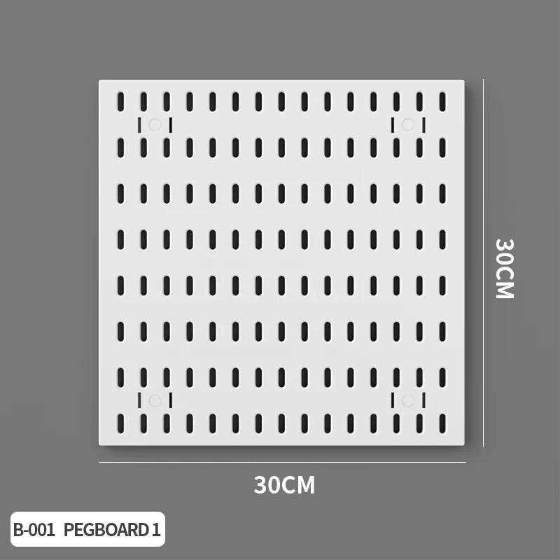 Home Study Storage Pegboard: Suitable for Displaying Figurines, Desk-Top Standing & Clip-On Storage for Furniture Items Quick Pick Grocers