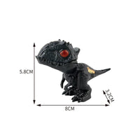 Jurassic Finger Dinosaur Triceratops Tyrannosaurus Model Toys for Kids Creative Finger Biting Dinosaurs Interactive Toy Boy Gift Quick Pick Grocers