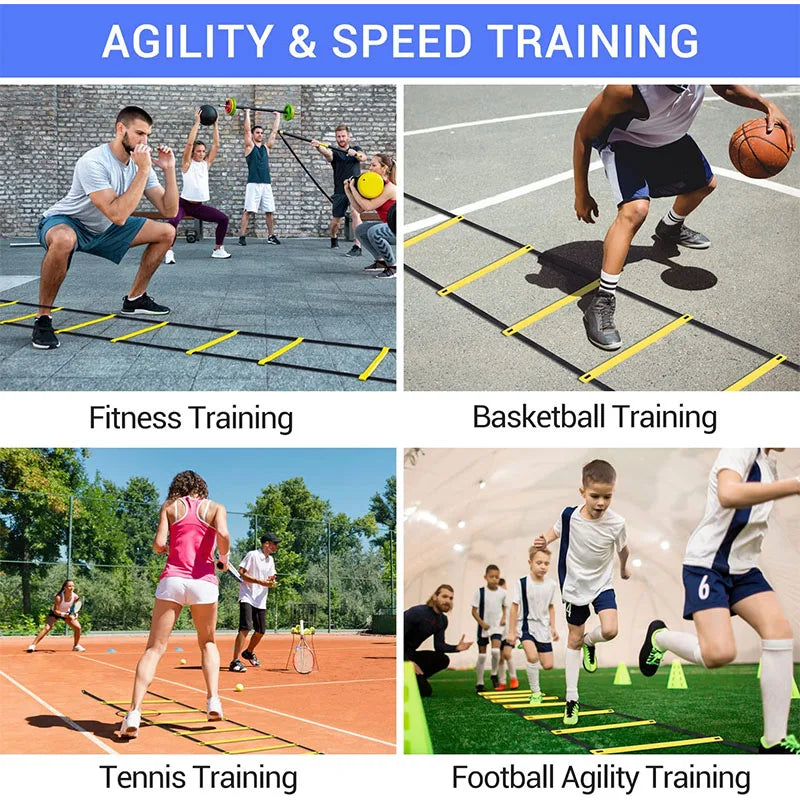 Agility Ladders Nylon Straps For Speed Training And Sports Flexibility Agility Football Training Energy Ladder Equipment Quick Pick Grocers