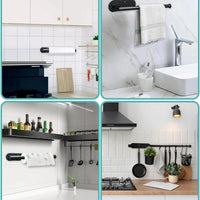 Kitchen Paper Towel Holder Adhesive Tissue Hanger Toilet Roll Paper Dispenser Cabinet Storage Napkin Rack Bathroom Accessories Econic Blanks