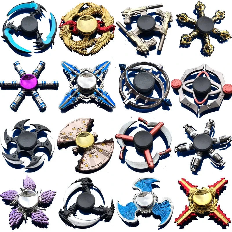 Creativity Hand Spinner Gun Zinc Alloy Metal Fidget King of Glory Weapon Series Kids Stress Relief Funny Toys Econic Blanks