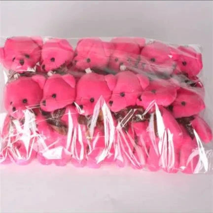 12pcs Mini Teddy Bear Plush Toys – Soft Keychain & Party Gift Dolls Econic Blanks