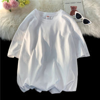 Oversized Summer Short Sleeve Men's T Shirt New Fashion Solid Loose O-Neck T Shirts Mens Cotton Hip Hop Streetwear Top Tees 5XL Quick Pick Grocers